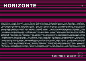 Flyer - Horizonte Kunstverein Neukölln